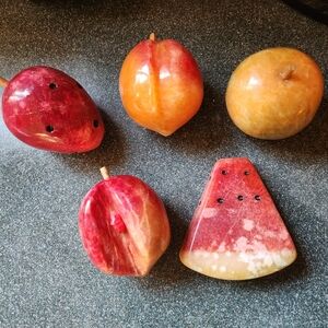 Vintage Alabaster Fruits
